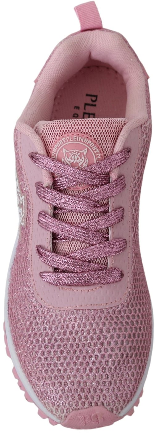 Plein Sport Pink Blush Polyester Gretel Sneakers Shoes