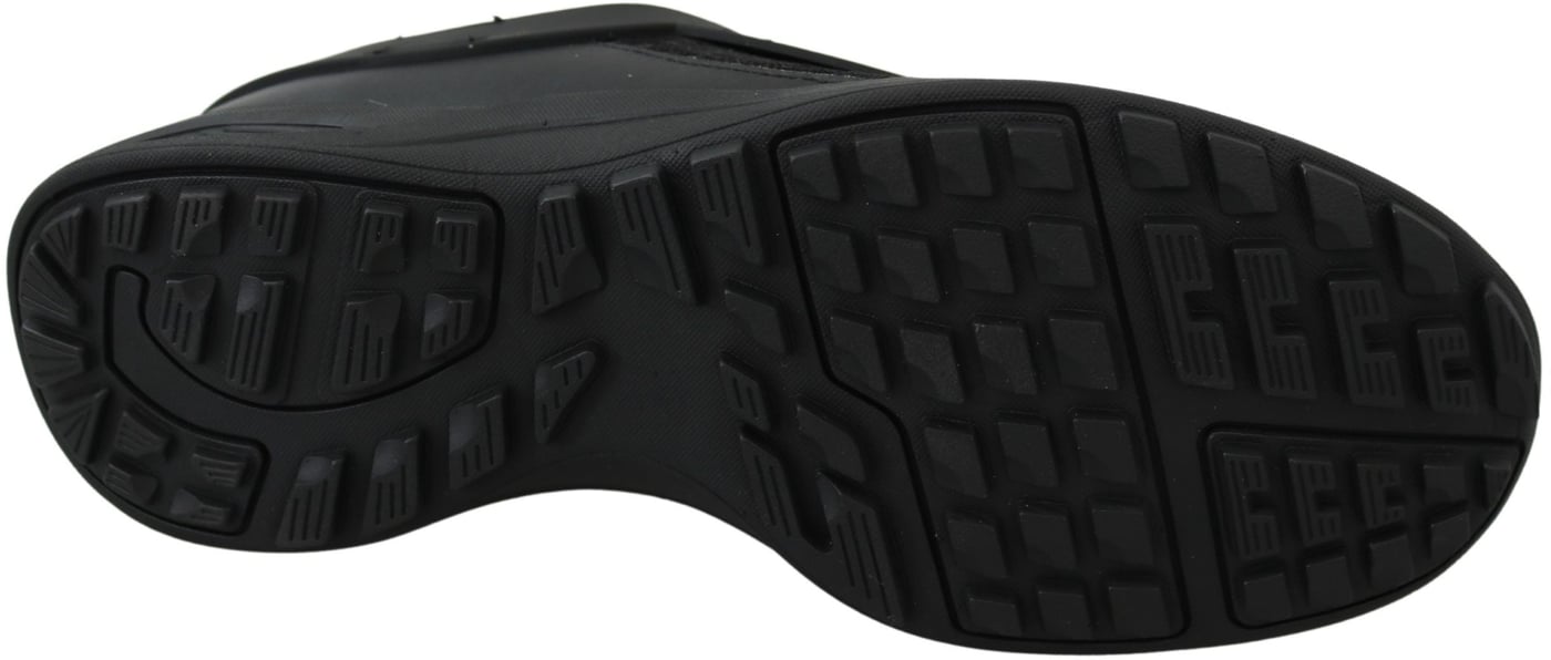 Plein Sport Black Polyester Runner Beth Sneakers Shoes