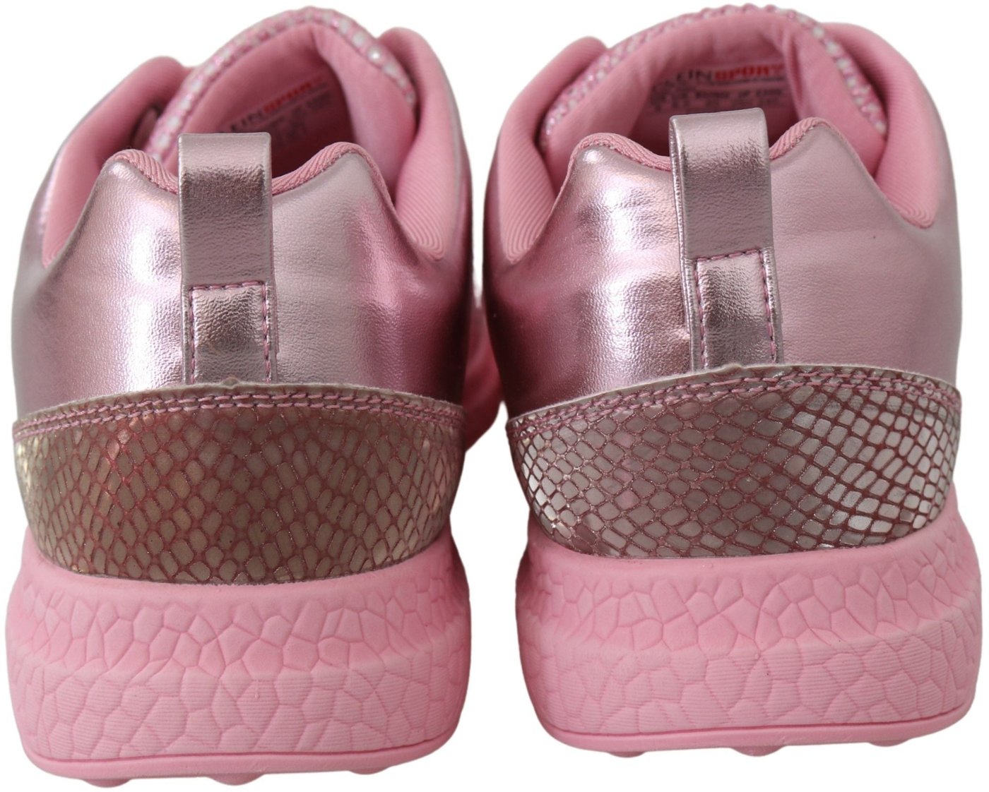 Plein Sport Pink Blush Polyester Runner Gisella Sneakers Shoes