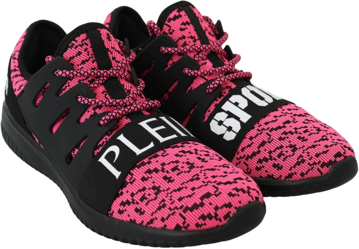 Plein Sport Pink Blush Polyester Runner Joice Sneakers Shoes