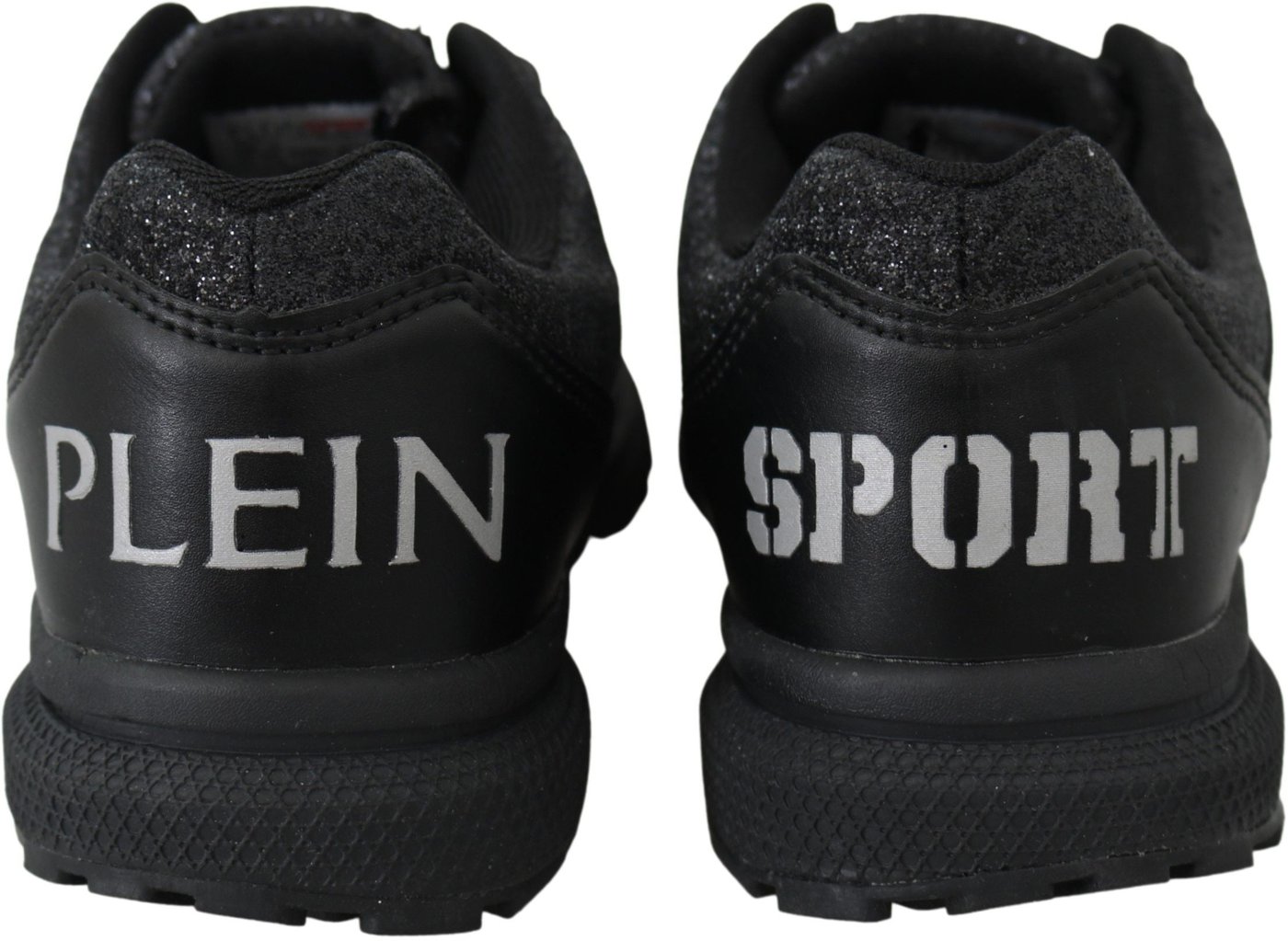 Plein Sport Black Polyester Runner Jasmines Sneakers Shoes