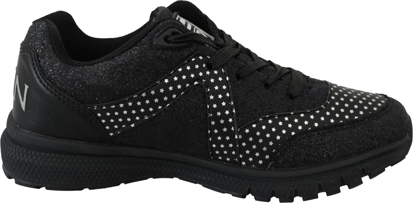 Plein Sport Black Polyester Runner Jasmines Sneakers Shoes