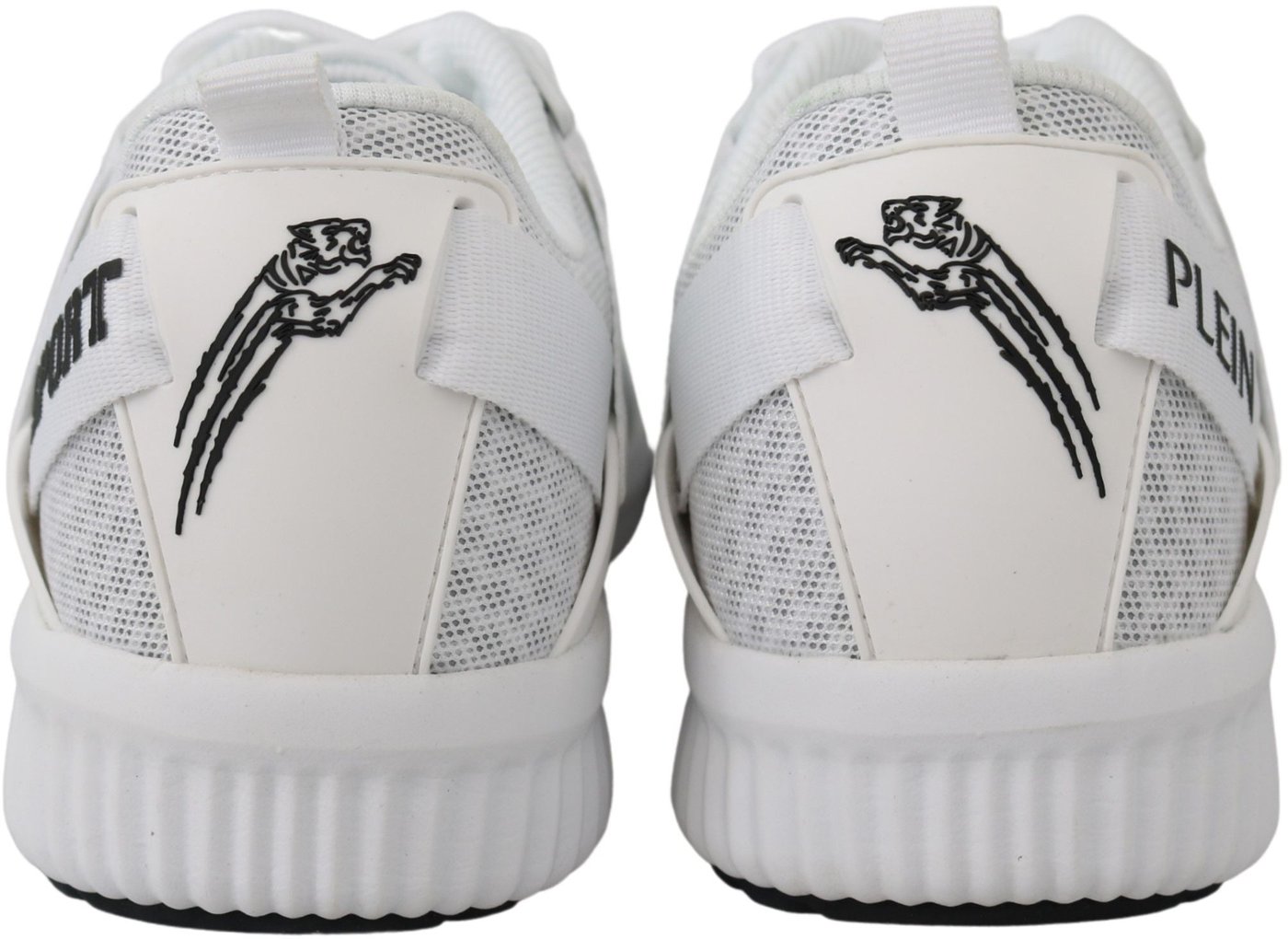 Plein Sport White Polyester Adrian Sneakers Shoes