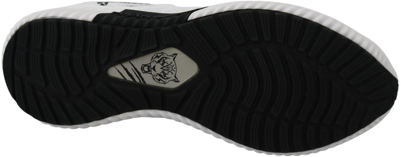 Plein Sport White Polyester Adrian Sneakers Shoes