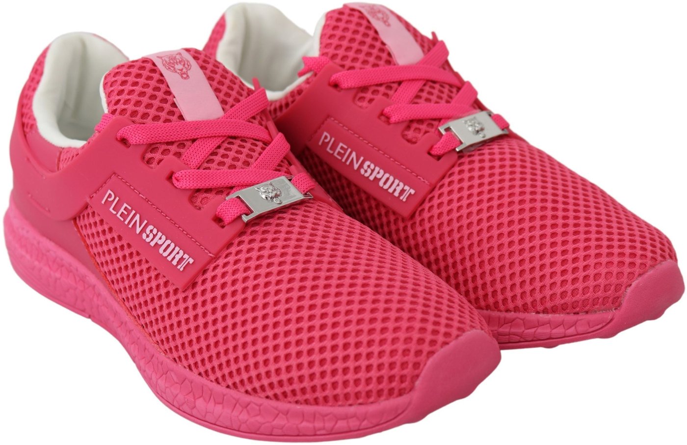 Plein Sport Fuxia Beetroot Polyester Runner Becky Sneakers Shoes