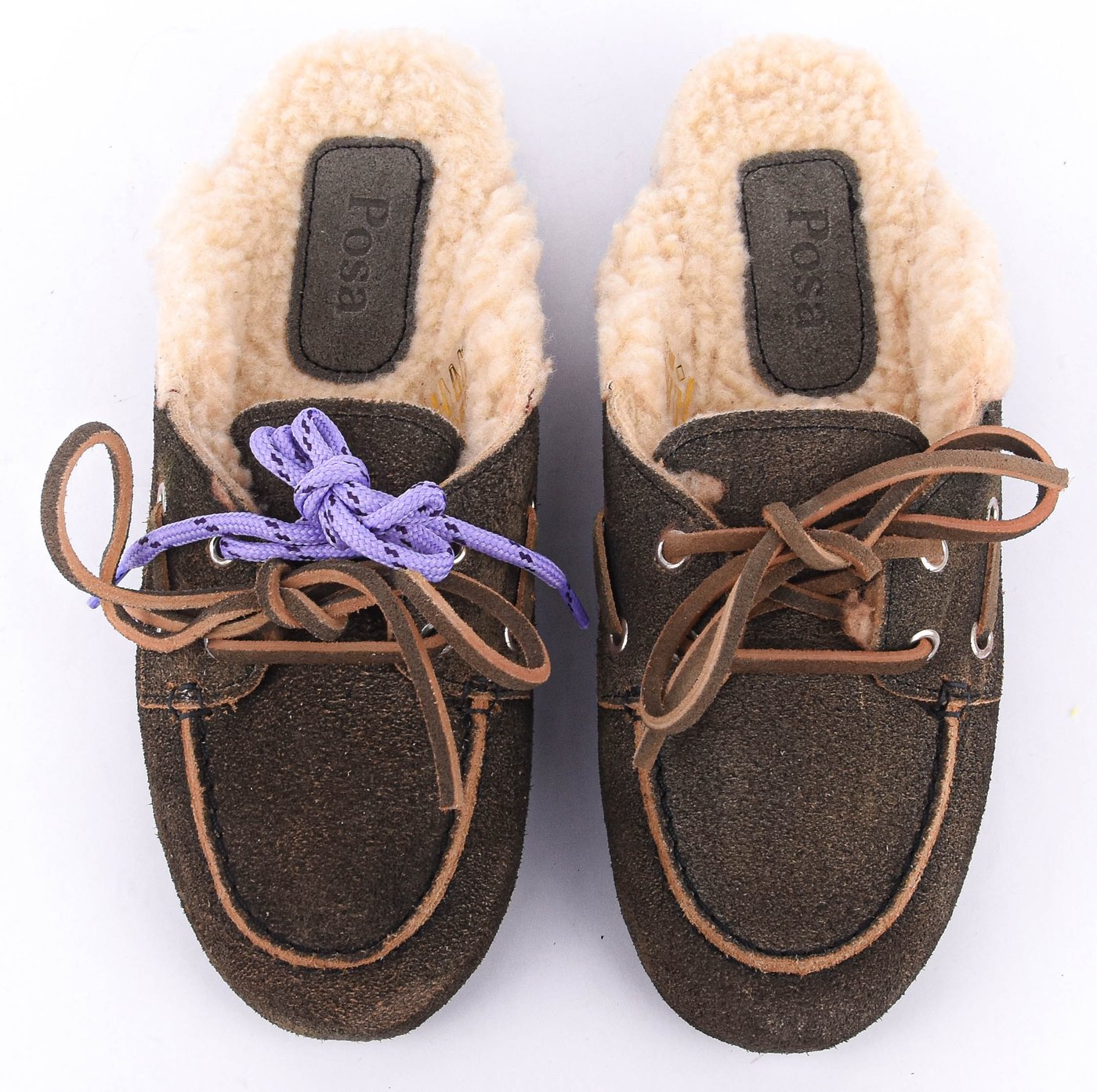 Boat Mule Fur Brushed Suede Daytona Grey