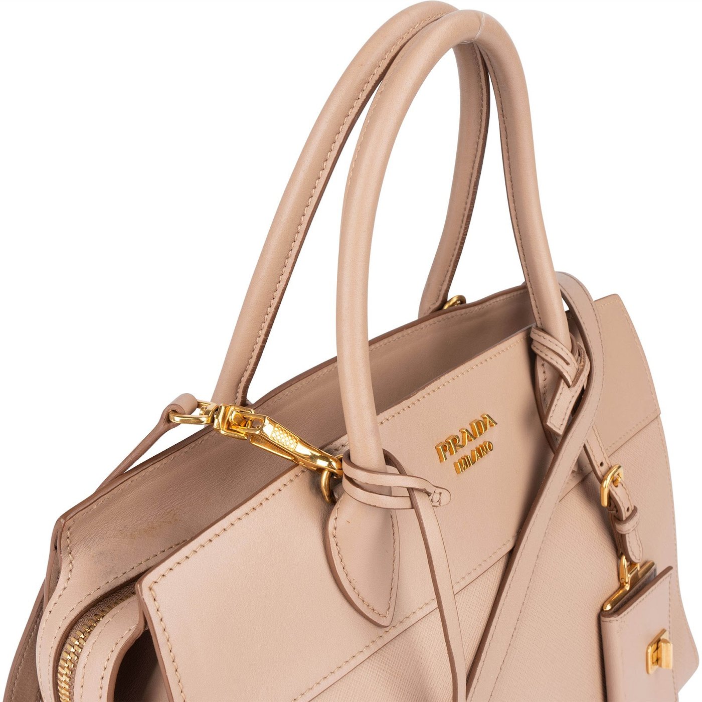 Prada Saffiano Leather Mano Galleria Handbag