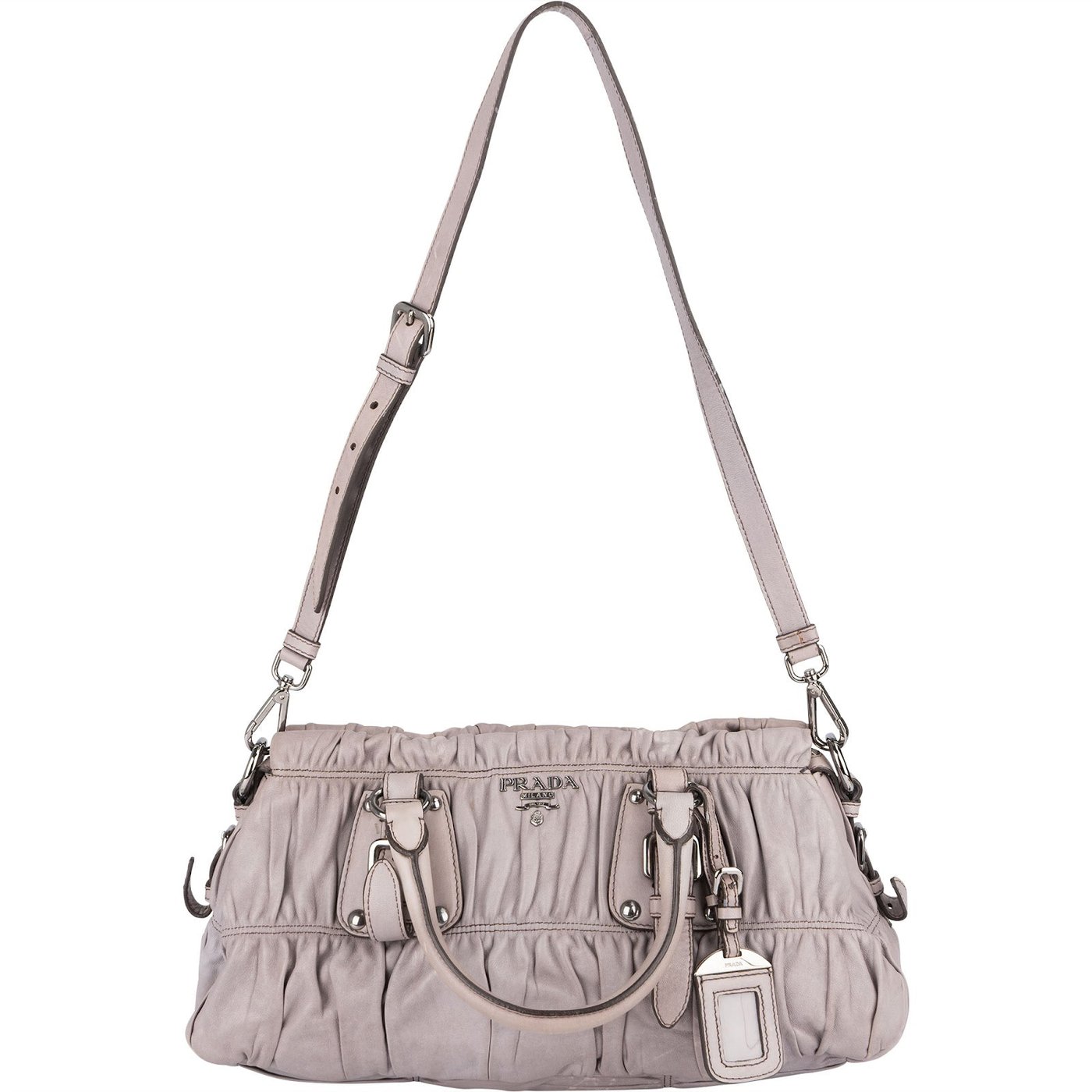 Prada Quilted Nappa Gaufre Satchel Handbag