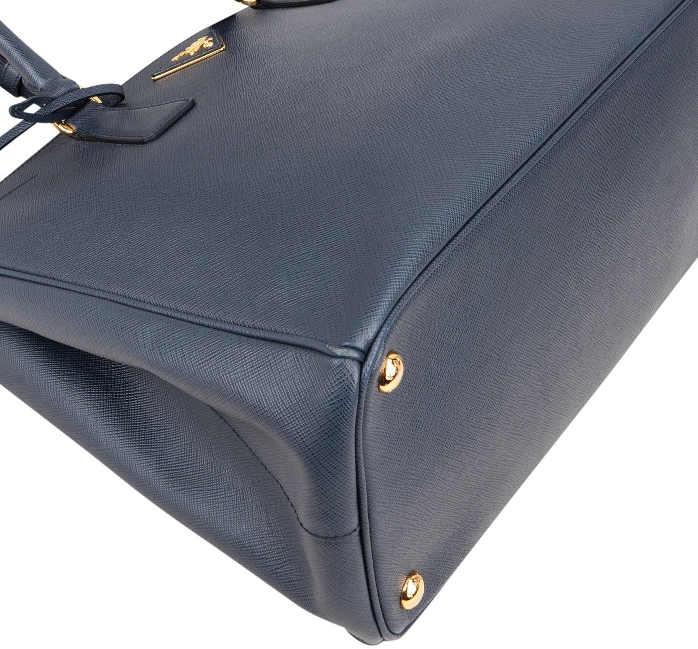 Prada Blue Saffiano Leather Galleria Handbag