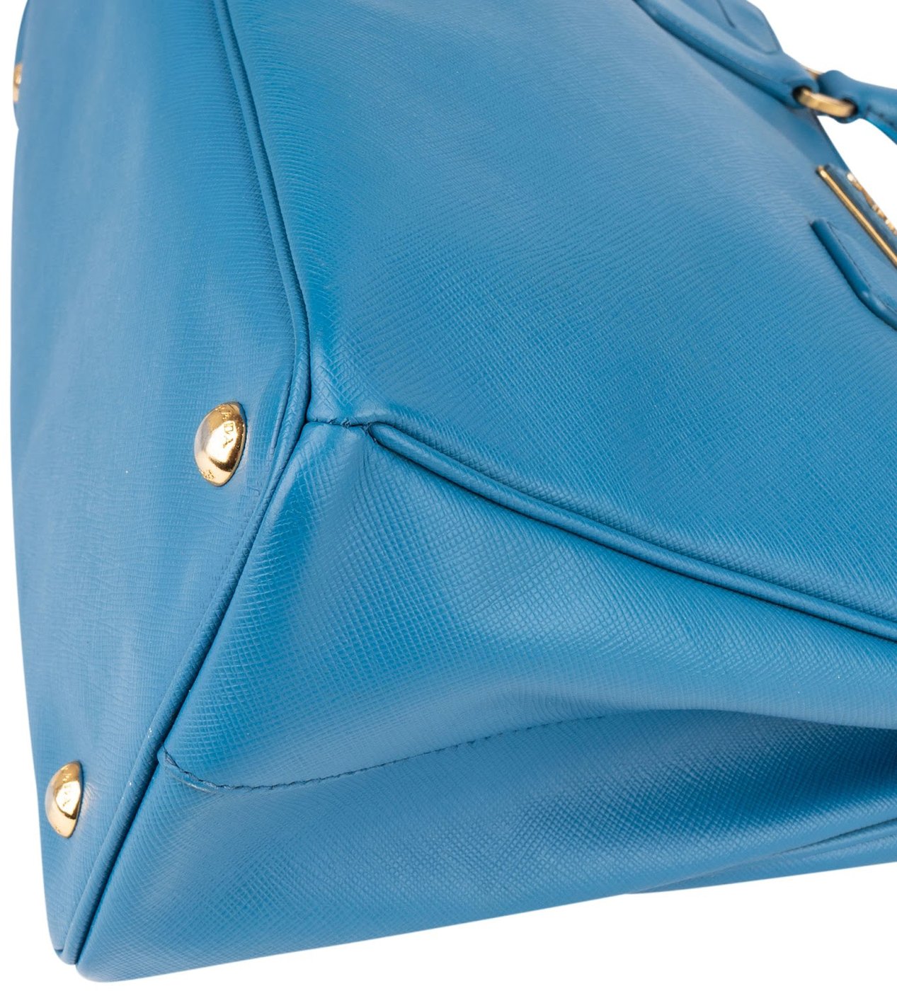 Prada Blue Saffiano Leather Galleria Handbag
