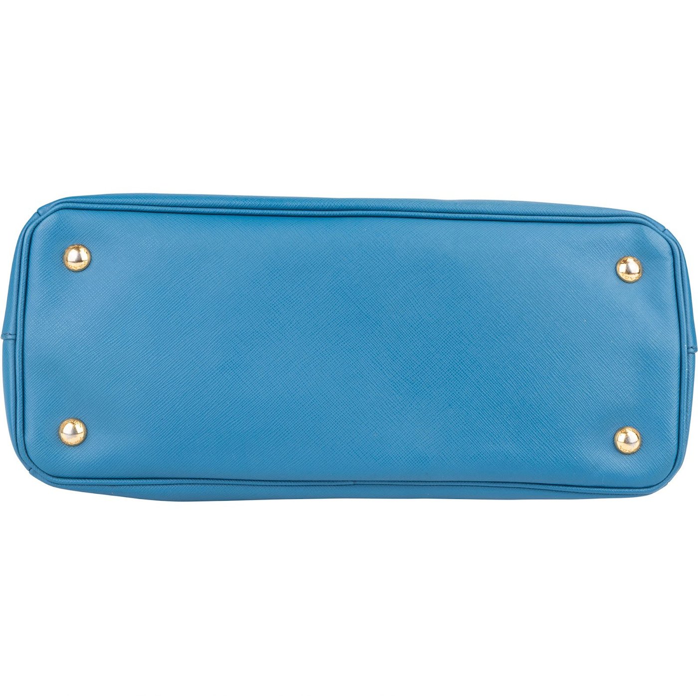 Prada Blue Saffiano Leather Galleria Handbag