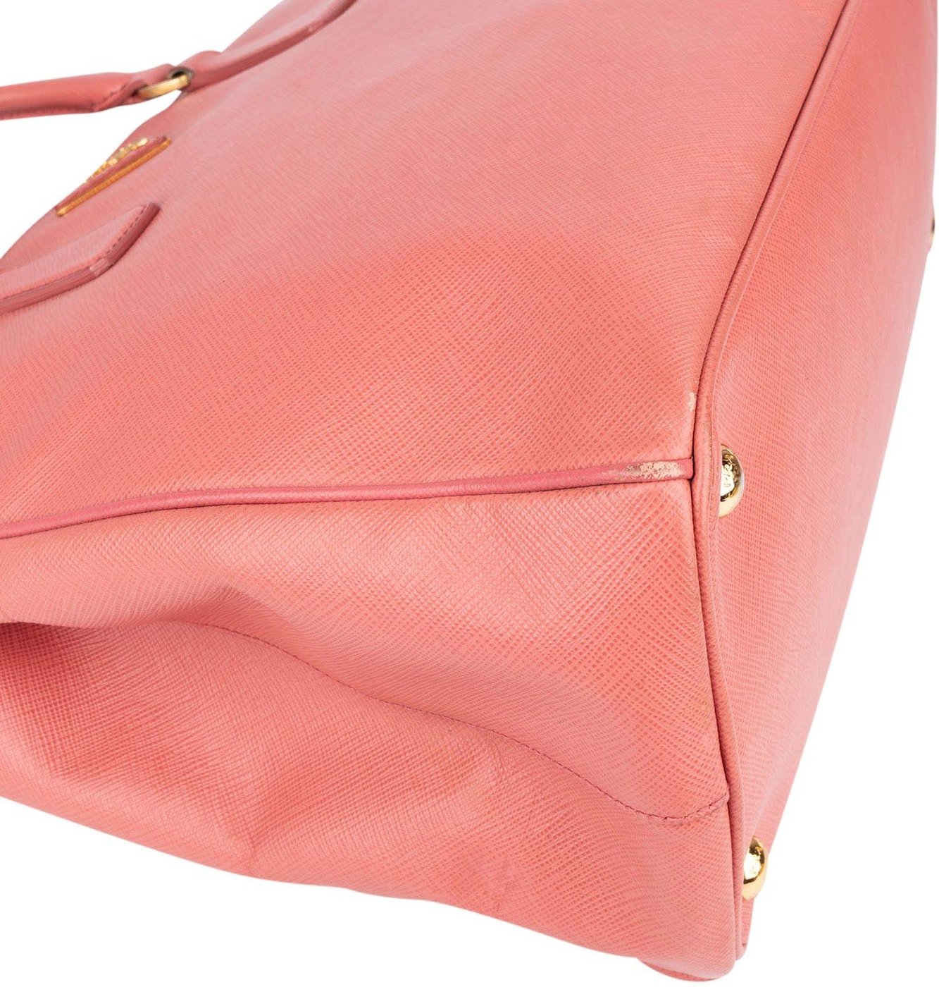 Prada Pink Saffiano Leather Galleria Handbag