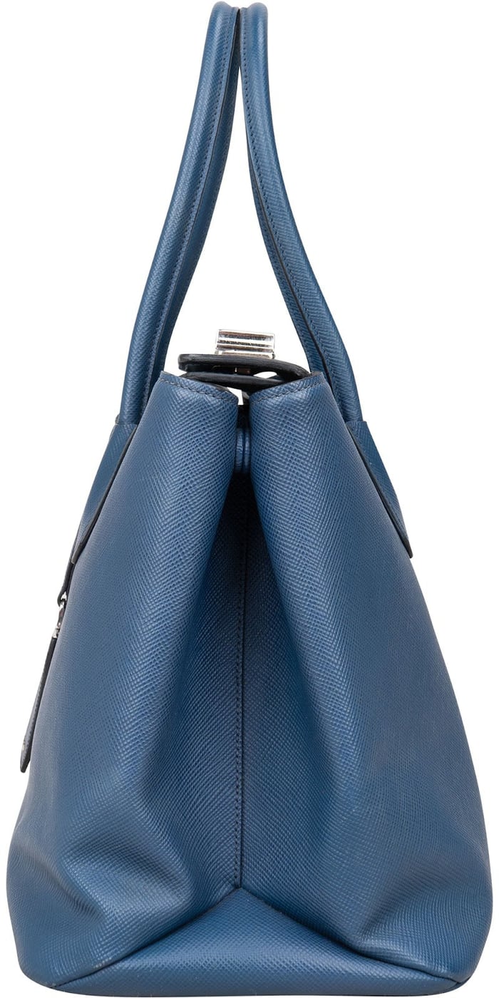 Prada Saffiano Leather Galleria Turnlock Double Handbag
