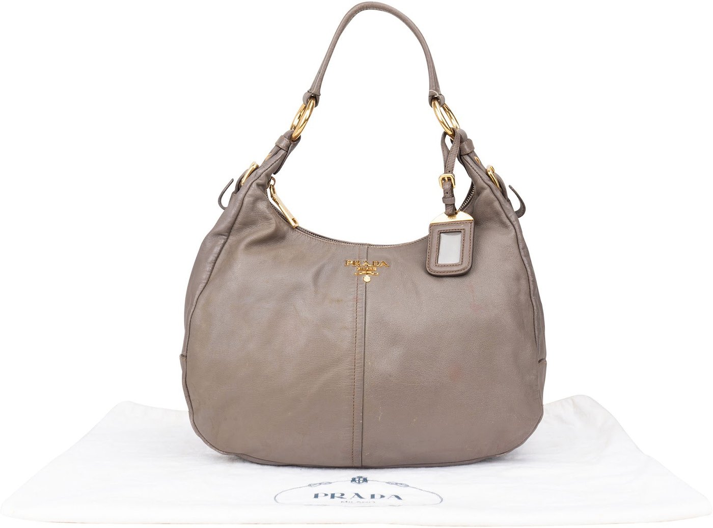Prada Vitello Daino Hobo Shoulder Bag