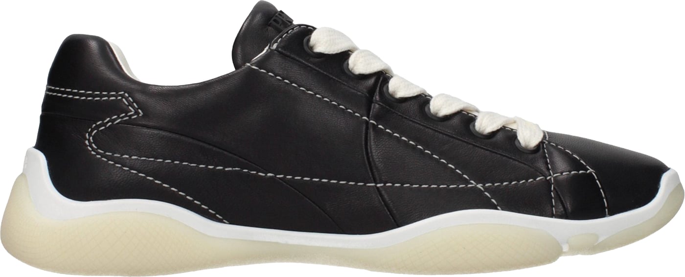 Prada Black Leather Sneakers