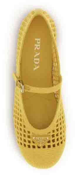 Prada Multicolor Cotton Ballet Flats