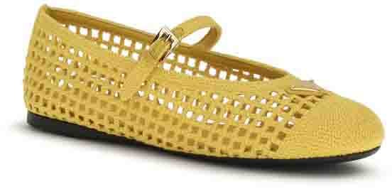 Prada Multicolor Cotton Ballet Flats
