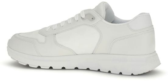 Prada White Recycled Polyamide Athletic Sneakers