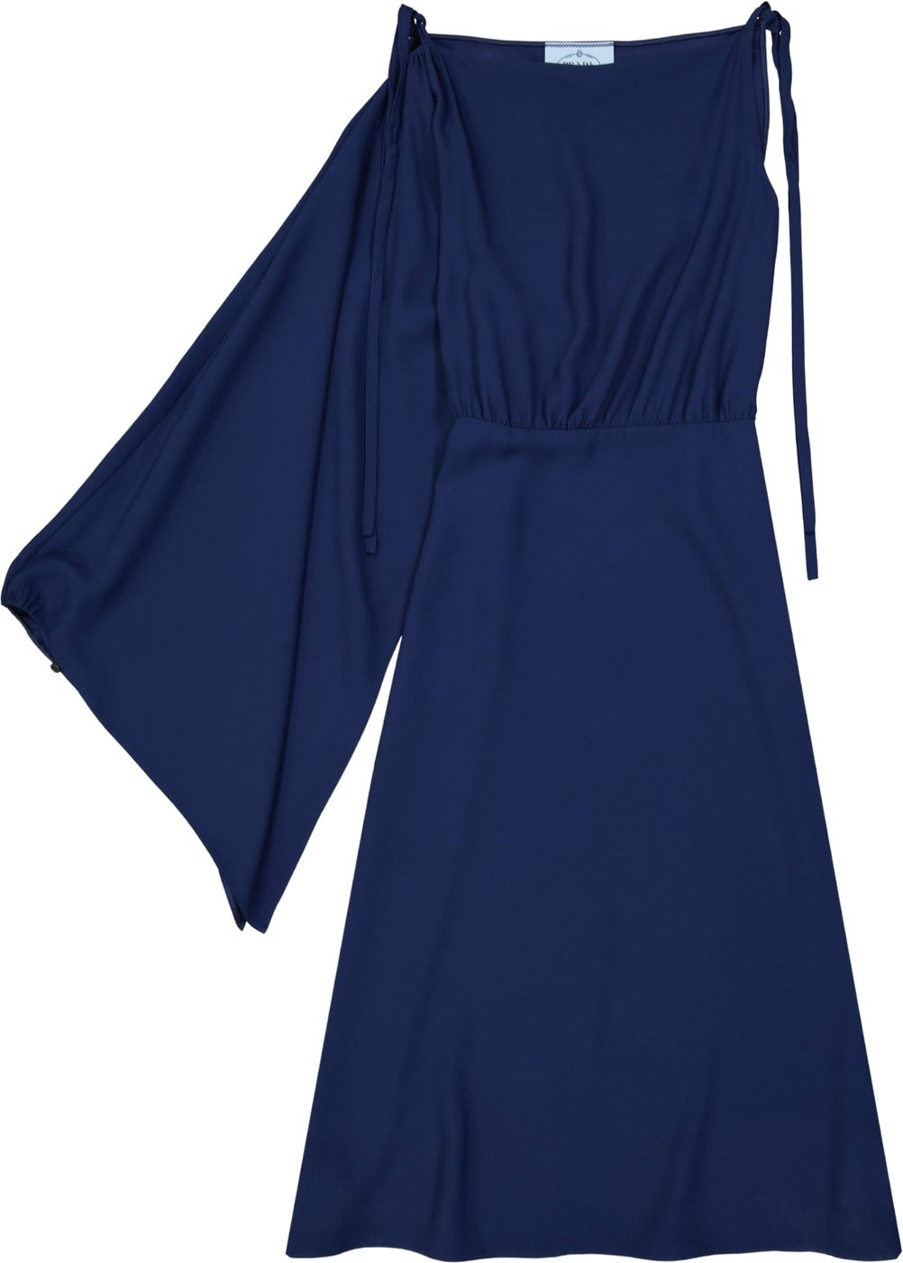 Prada Flared One Sleeve Midi Dress