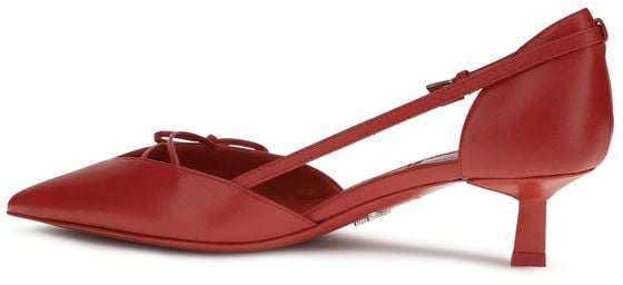 Prada Red Goatskin High Heel Pumps