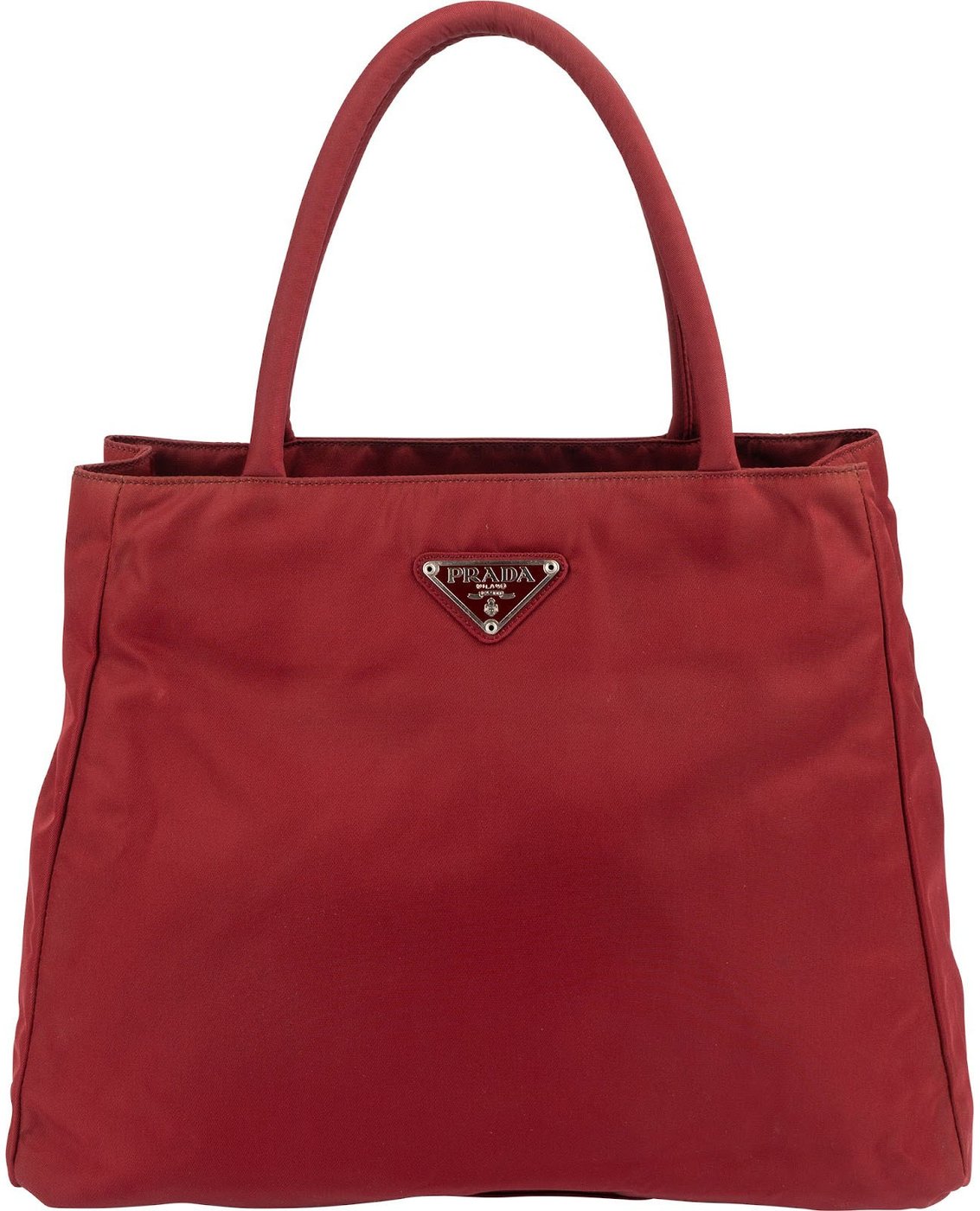Prada Red Tessuto Handbag