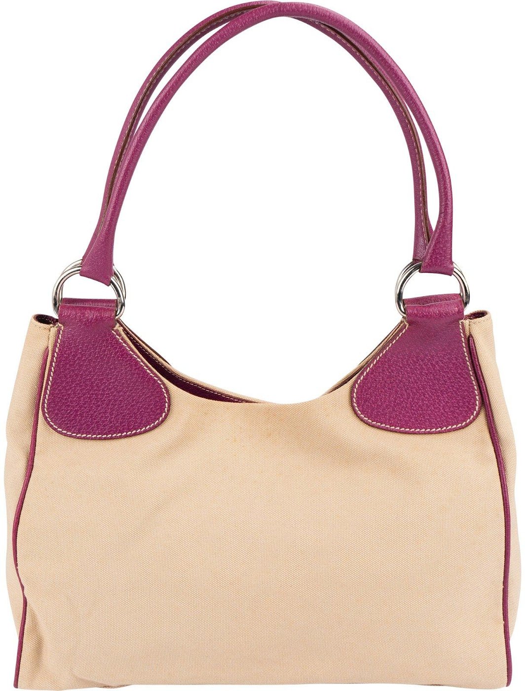 Prada Leather Semitracolla Triangle Shoulder Bag