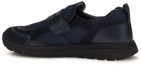 Prada Blue Calf Leather Bos Taurus Athletic Sneakers