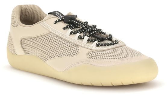 Prada Beige Polyester Athletic Sneakers