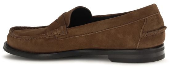 Classic Embossed Logo Leather Loafers