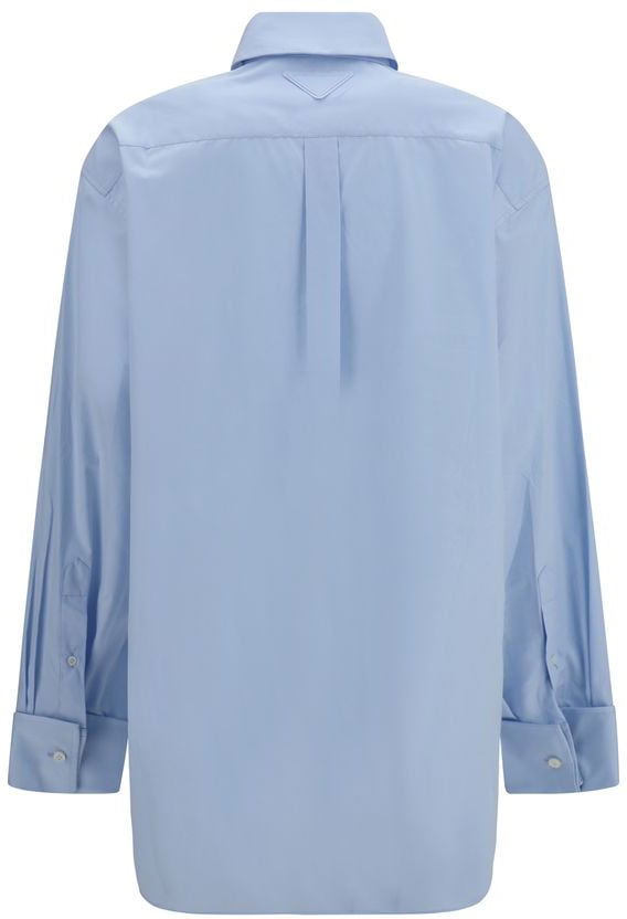 Prada Blue Cotton Shirt