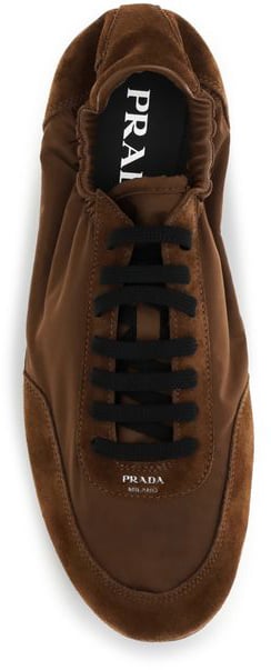 Prada Brown Rubber Athletic Sneakers