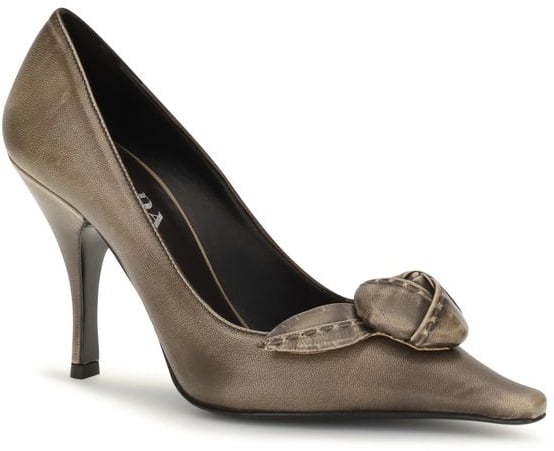Prada Brown Calf Leather Bos Taurus High Heel Pumps