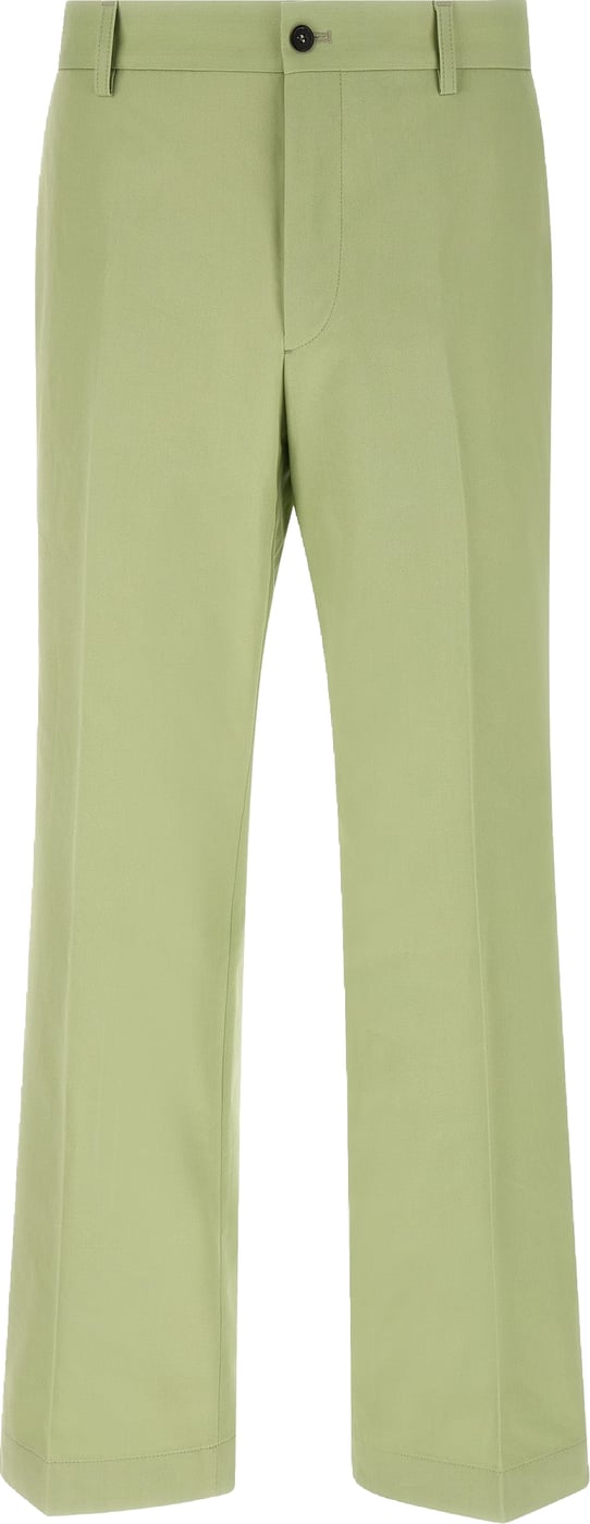 Prada Bicolor Cotton Casual Pants