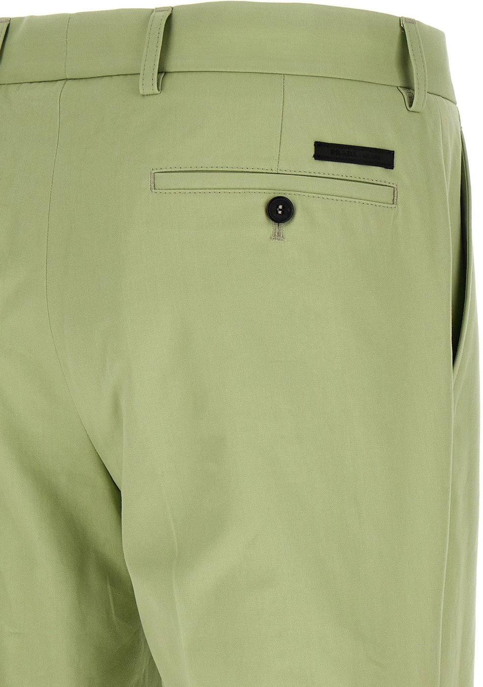 Prada Bicolor Cotton Casual Pants
