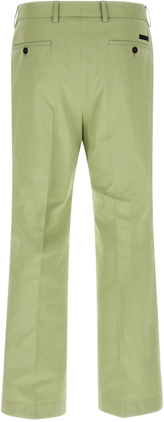 Prada Bicolor Cotton Casual Pants