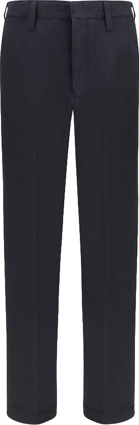 Prada Blue Cotton Casual Pants