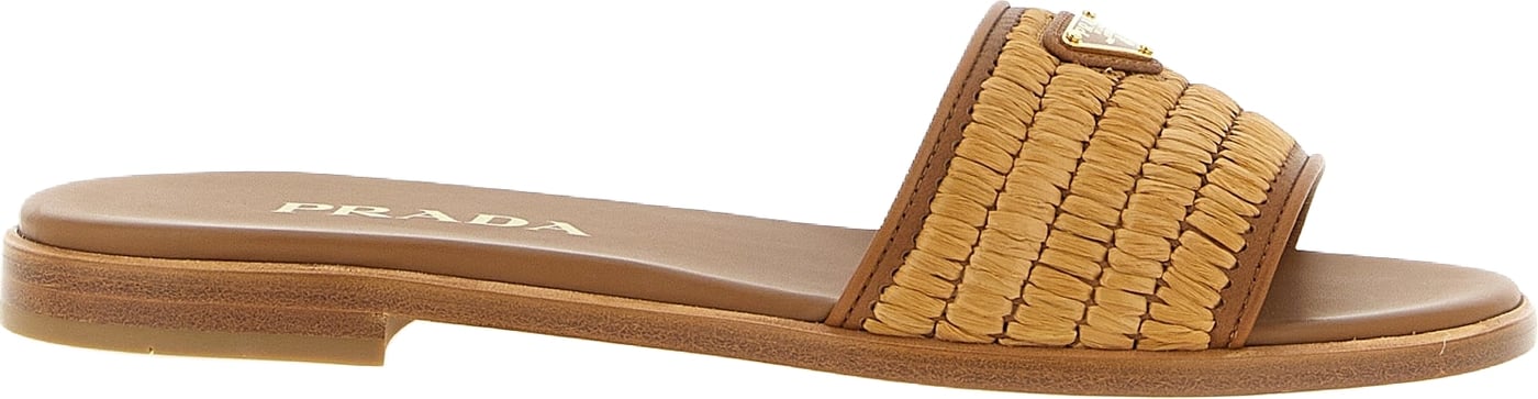 Prada Brown Viscose Slides