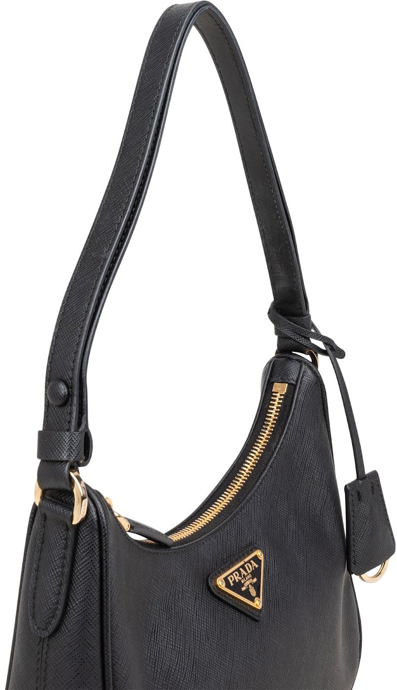 Prada Saffiano Leather Triangle Re-Edition 2005 Shoulder Bag
