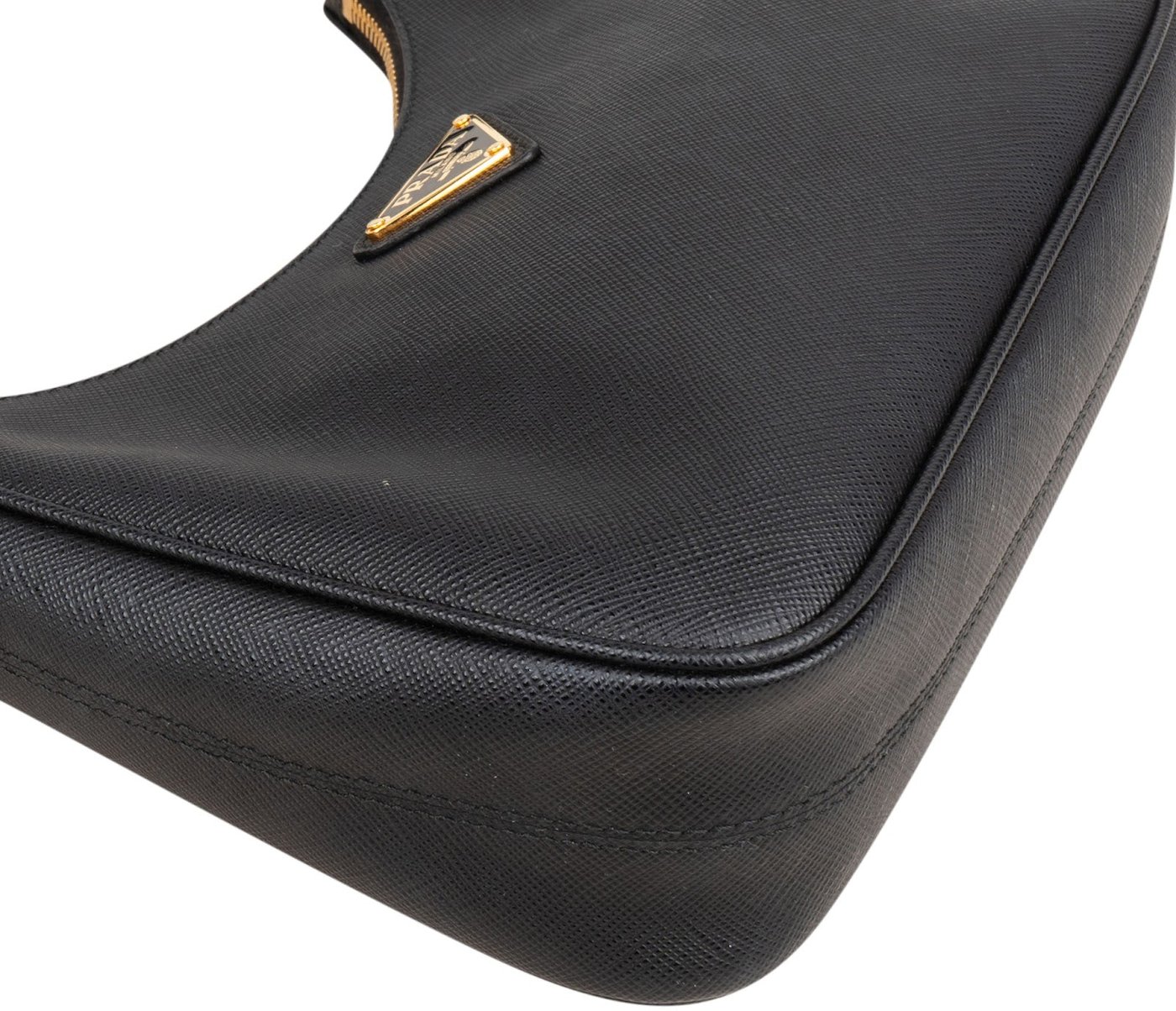 Prada Saffiano Leather Triangle Re-Edition 2005 Shoulder Bag