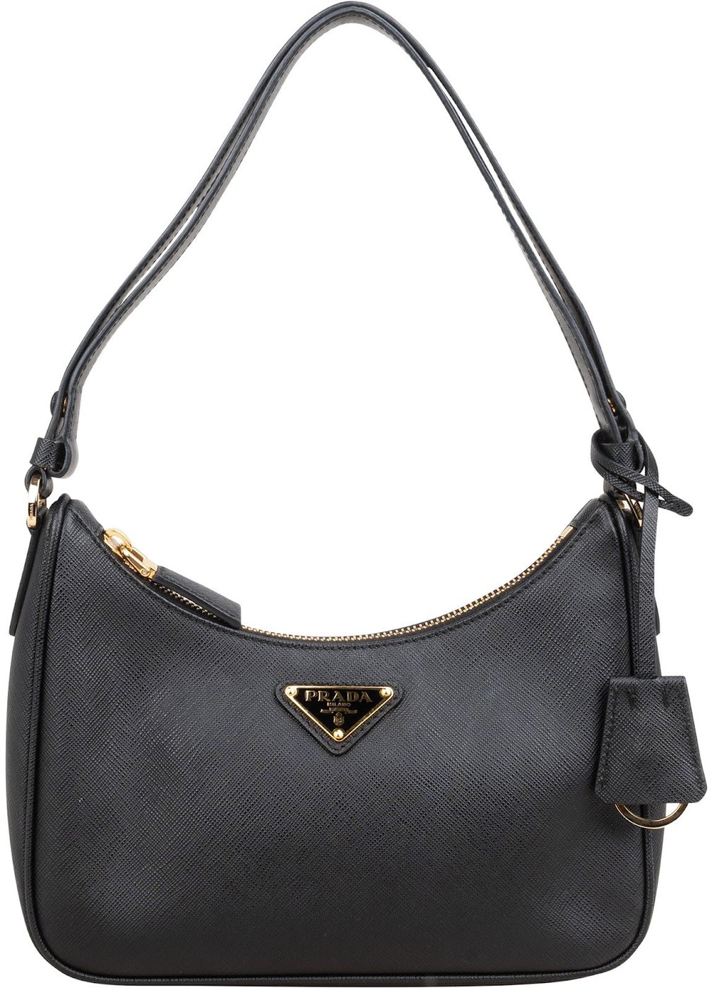 Prada Saffiano Leather Triangle Re-Edition 2005 Shoulder Bag