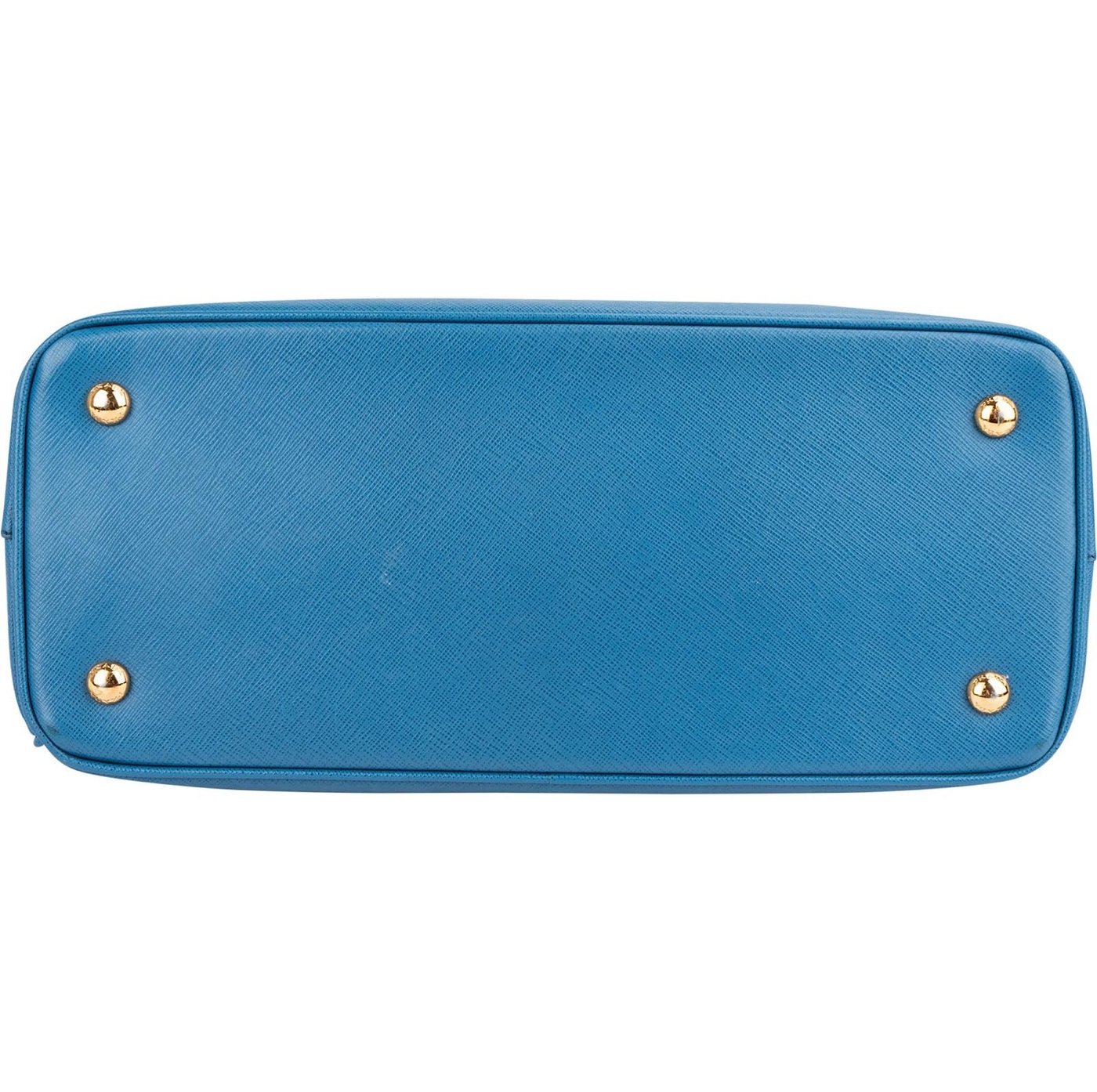 Prada Blue Saffiano Leather Galleria Handbag
