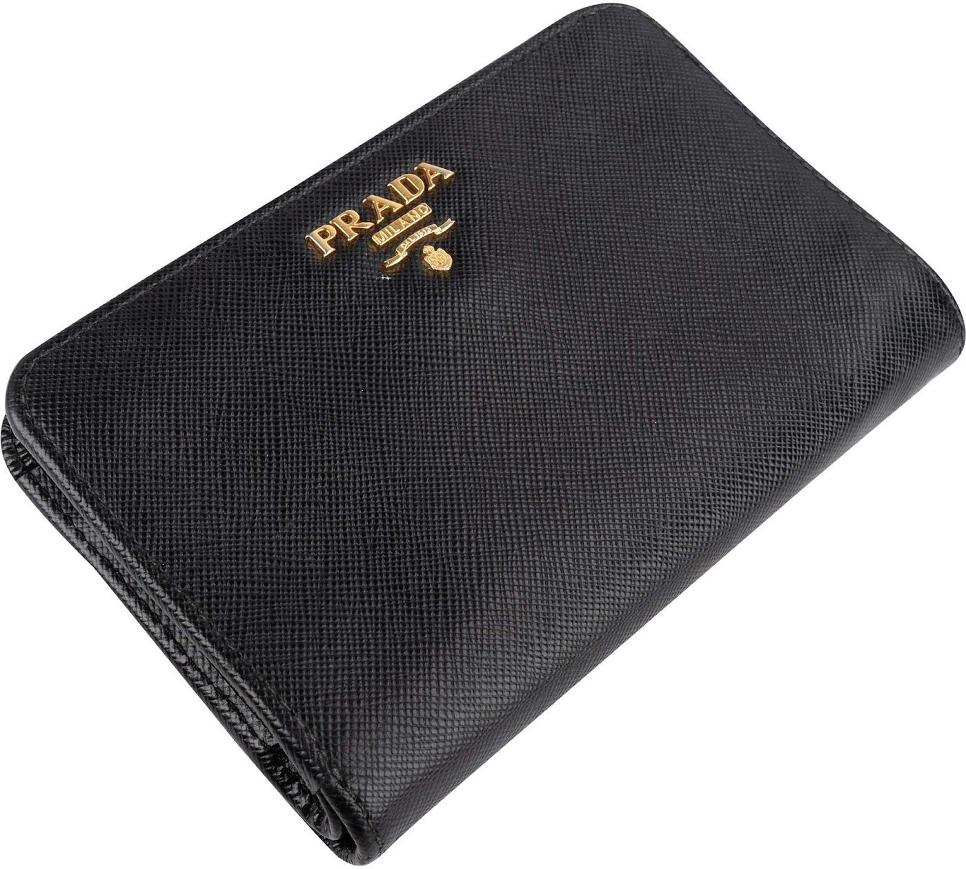 Prada Saffiano Leather Compact Wallet