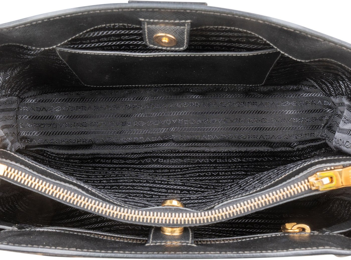 Prada Saffiano Leather Galleria Tote Handbag