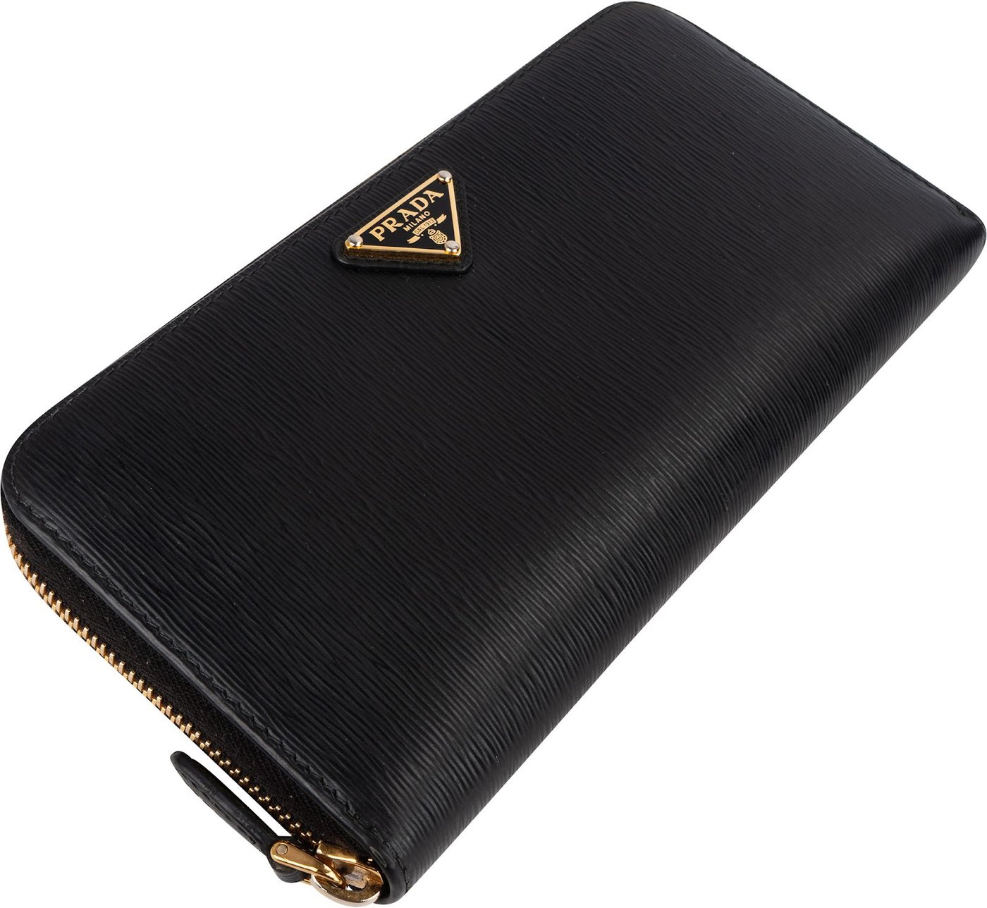 Prada Vitello Move Zip Around Wallet