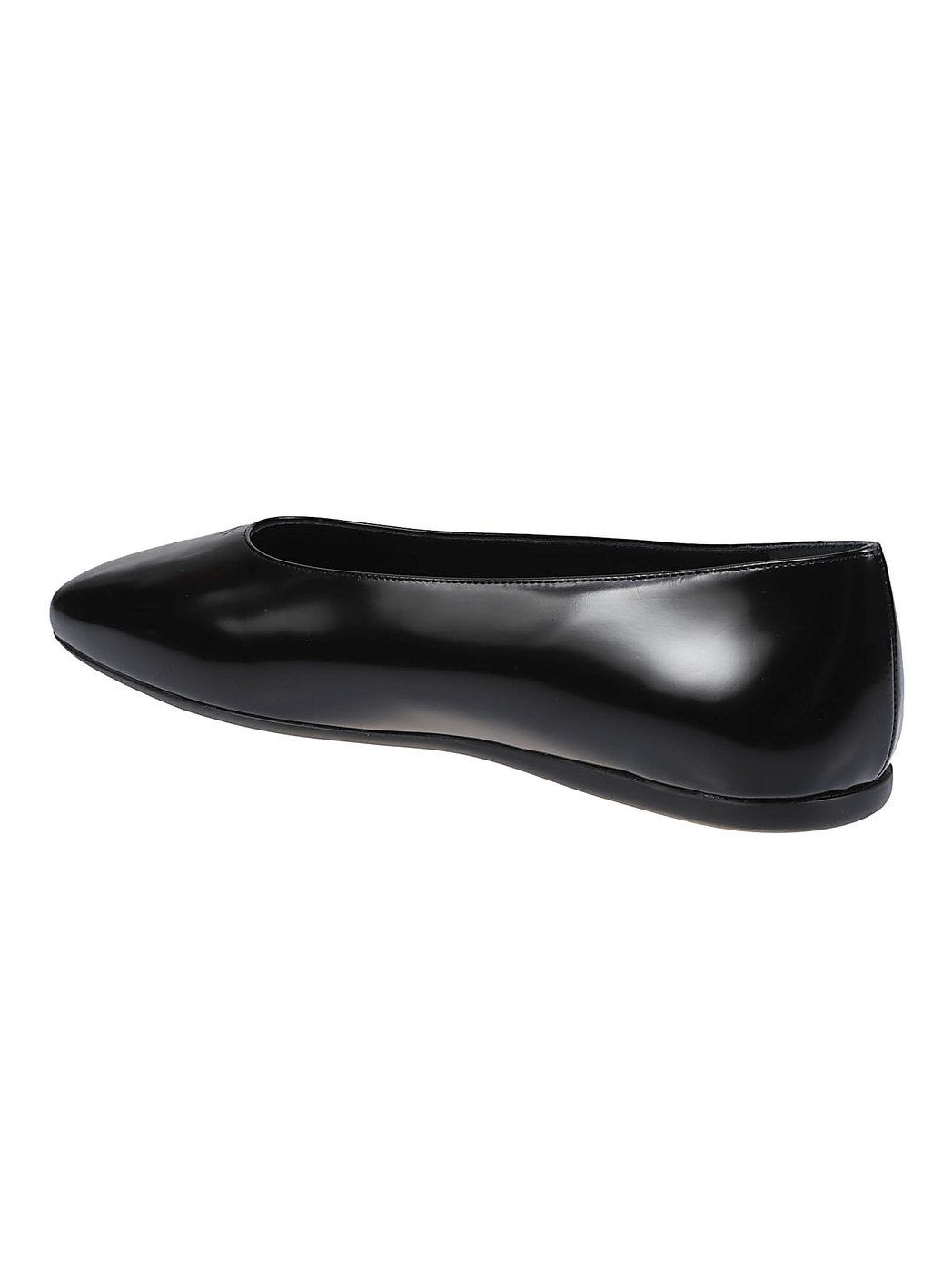 Spazzolato Pointed-Toe Glossy Flats