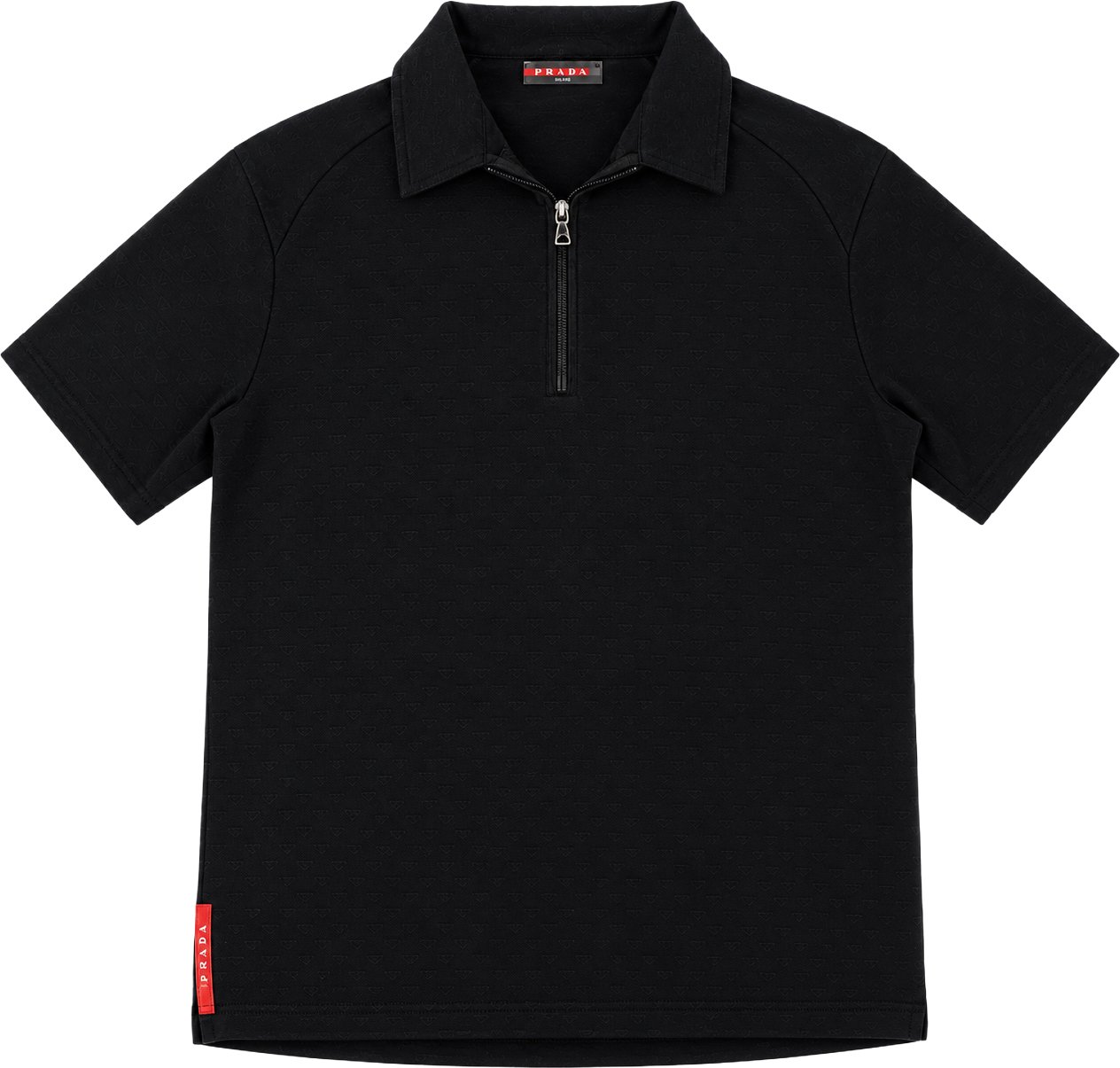 Prada Classic Black Sports Polo Shirt (M-L)