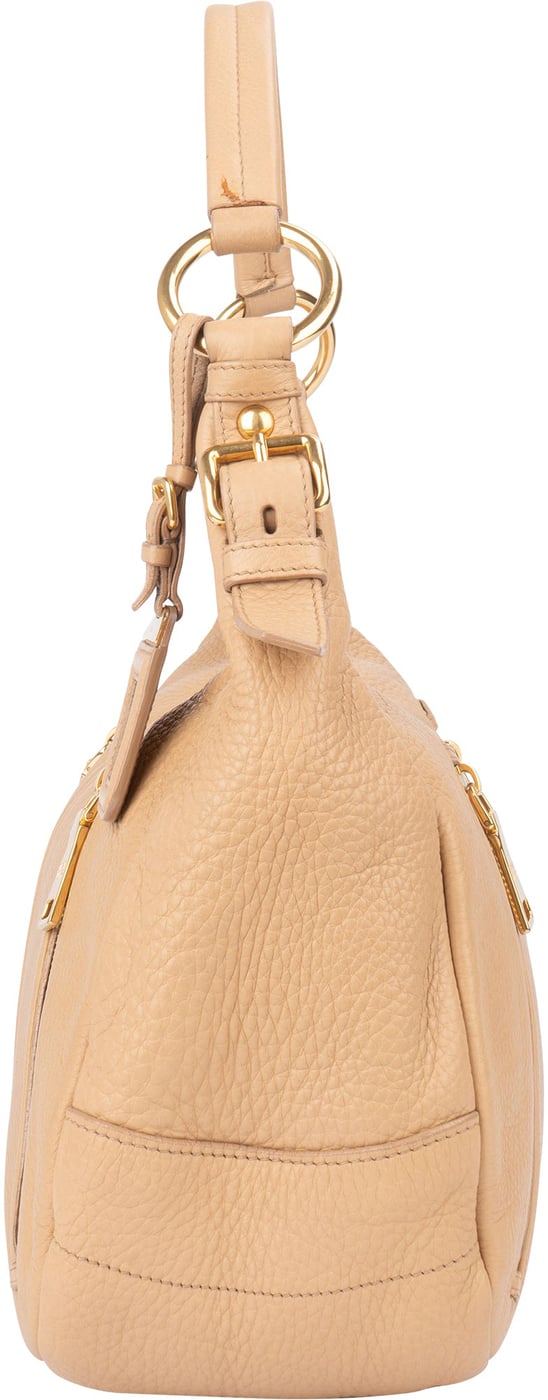 Prada Calf Leather Vitello City Hobo Bag