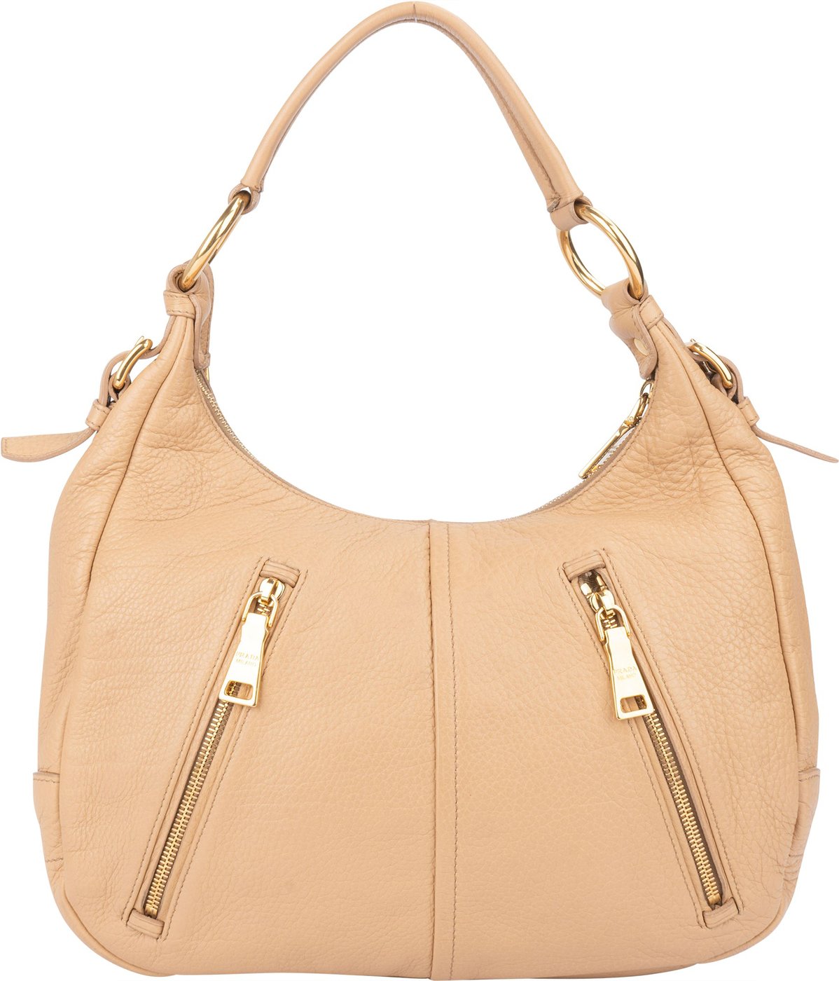 Prada Calf Leather Vitello City Hobo Bag