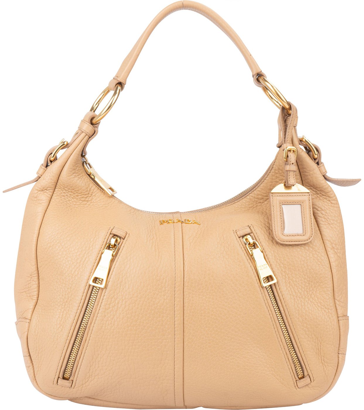 Prada Calf Leather Vitello City Hobo Bag