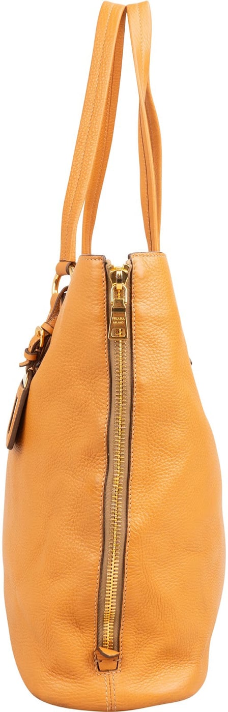 Prada Vitello Daino Shopping Tote Shoulder Bag